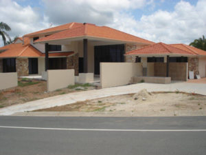 Brick house and retaining walls Gold Coast